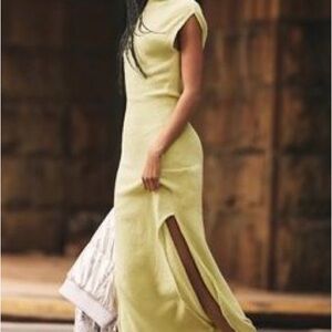 Elegant Lime knit Dress